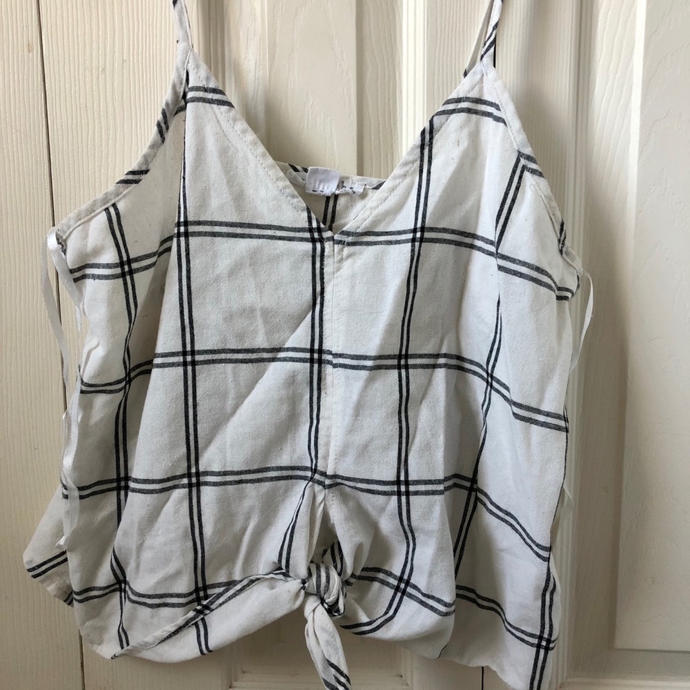 LoveRiche tie in front tank top